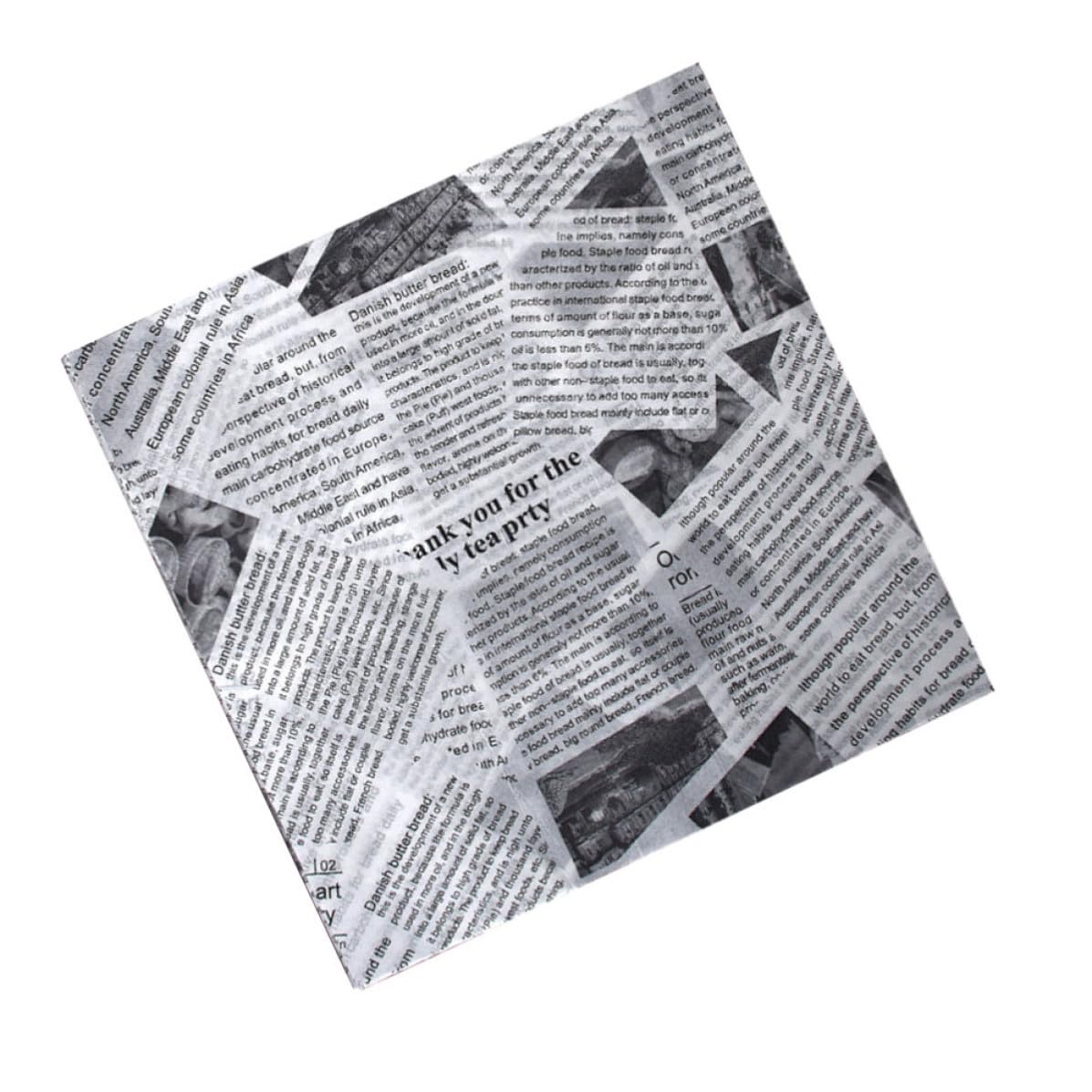 OUNONA 500 Piezas Papel para Hornear Resistente al Aceite y Envoltura de Alimentos, Papel de Pulpa de Madera Blanco para Sandwiches y Snacks Hogar