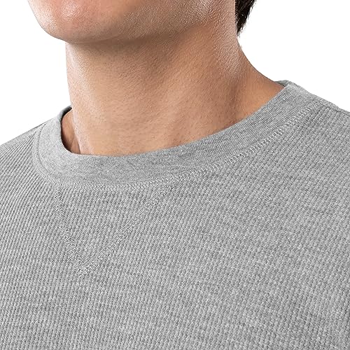 IZOD Men's Waffle Knit Crewneck Top and Jogger Pant Sleep Set3