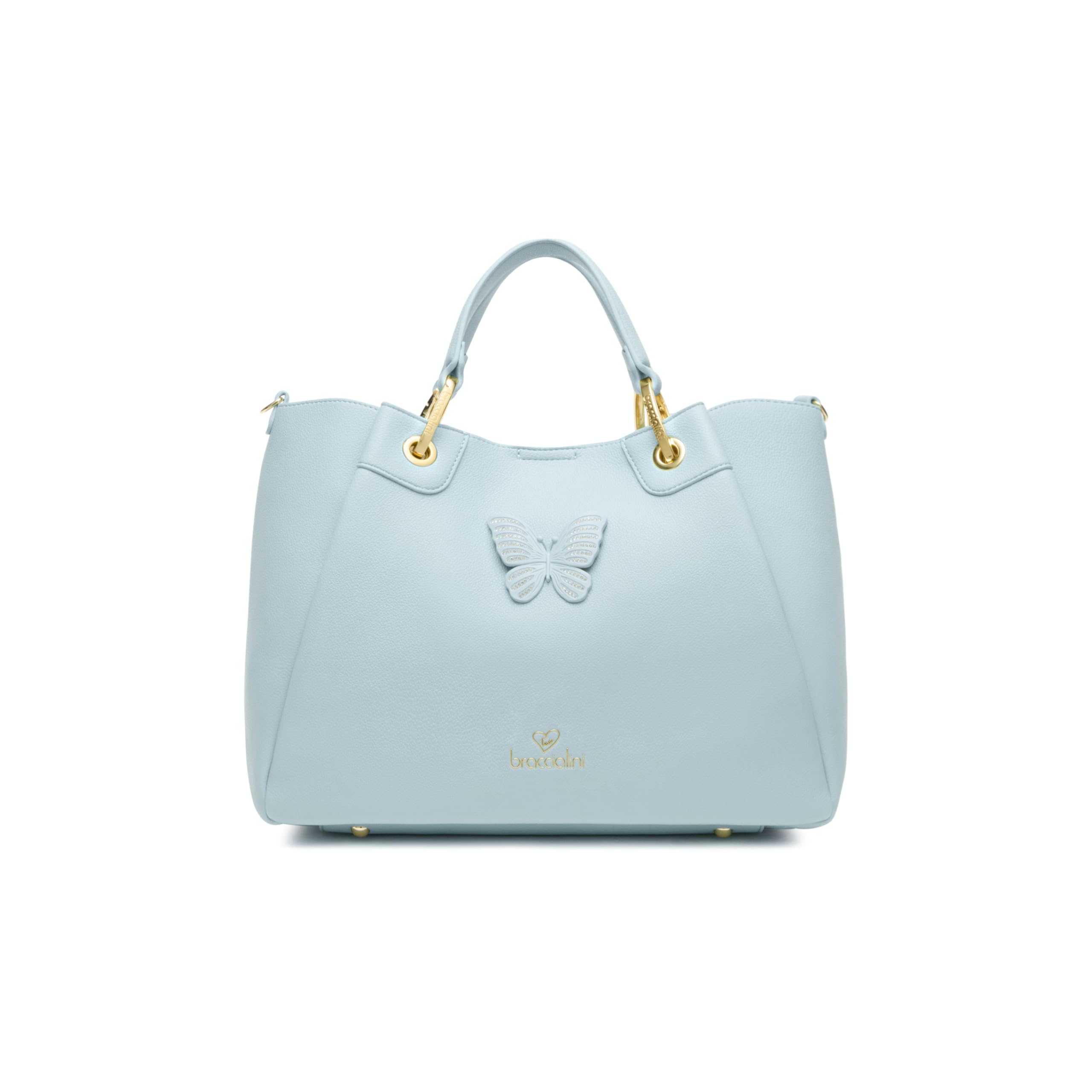 Braccialini Borsa Donna a Mano Linea Amy Grande con Farfalla