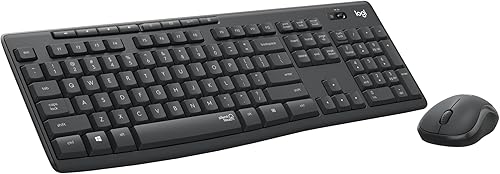 Logitech MK295 Silent Wireless Mouse Keyboard Combo 2,4 GHz Negro teclado para ratón
