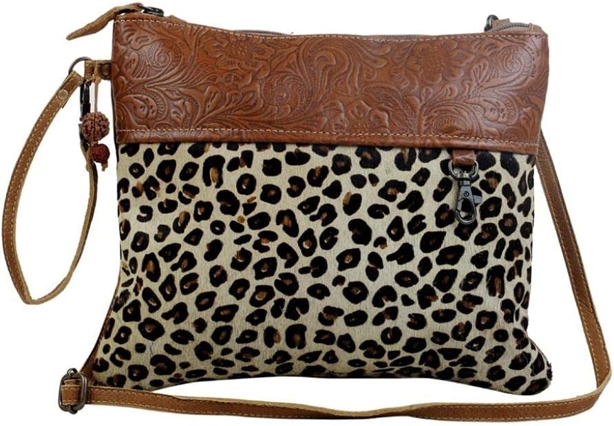 Myra Bag Liminal Cowhide Bag Upcycled Cowhide & Leather S-2837