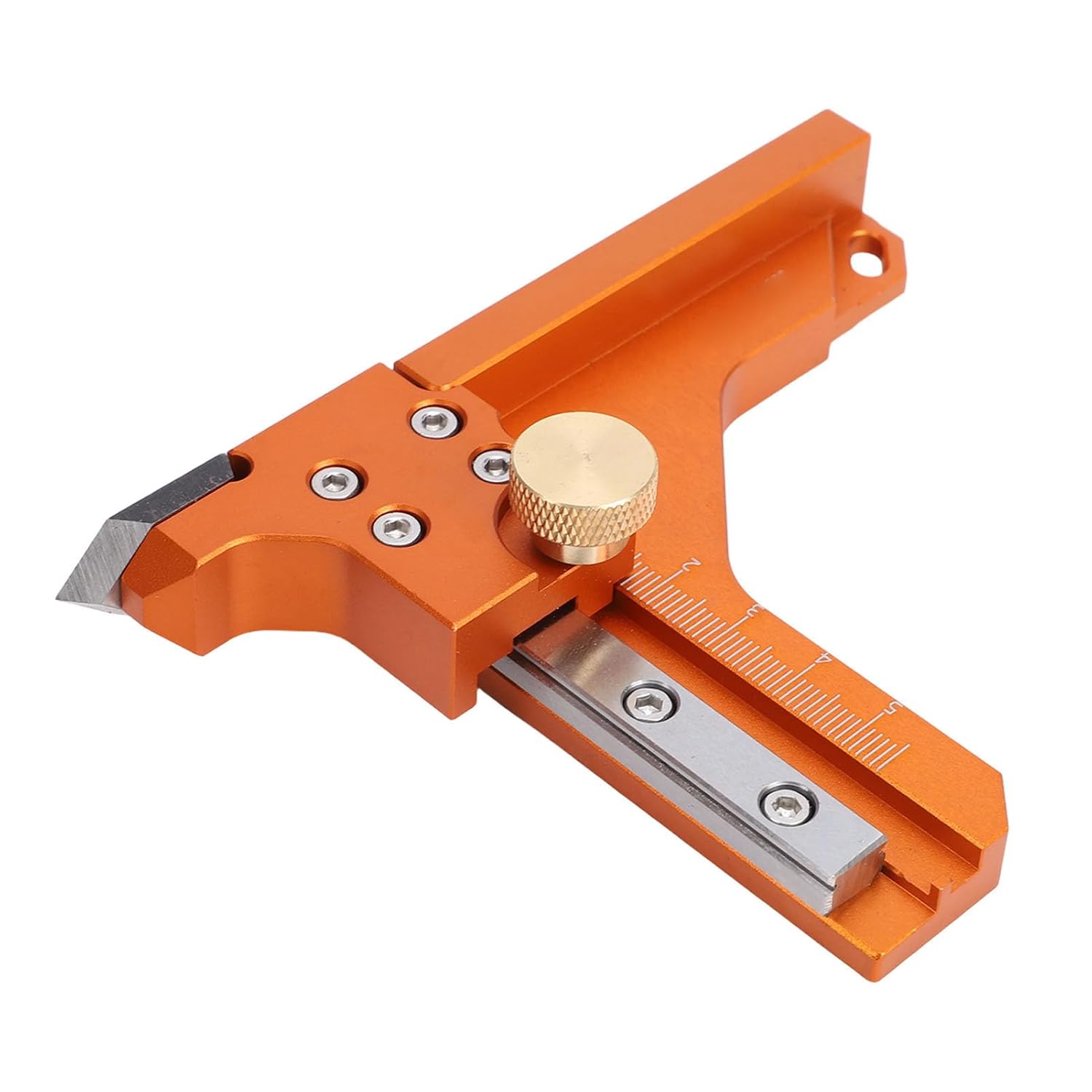 Hilitand Woodworking Height Depth Measurement Tool with Outer and Inner Scales for Router Bit Sawblade Height and Depth Adjustments