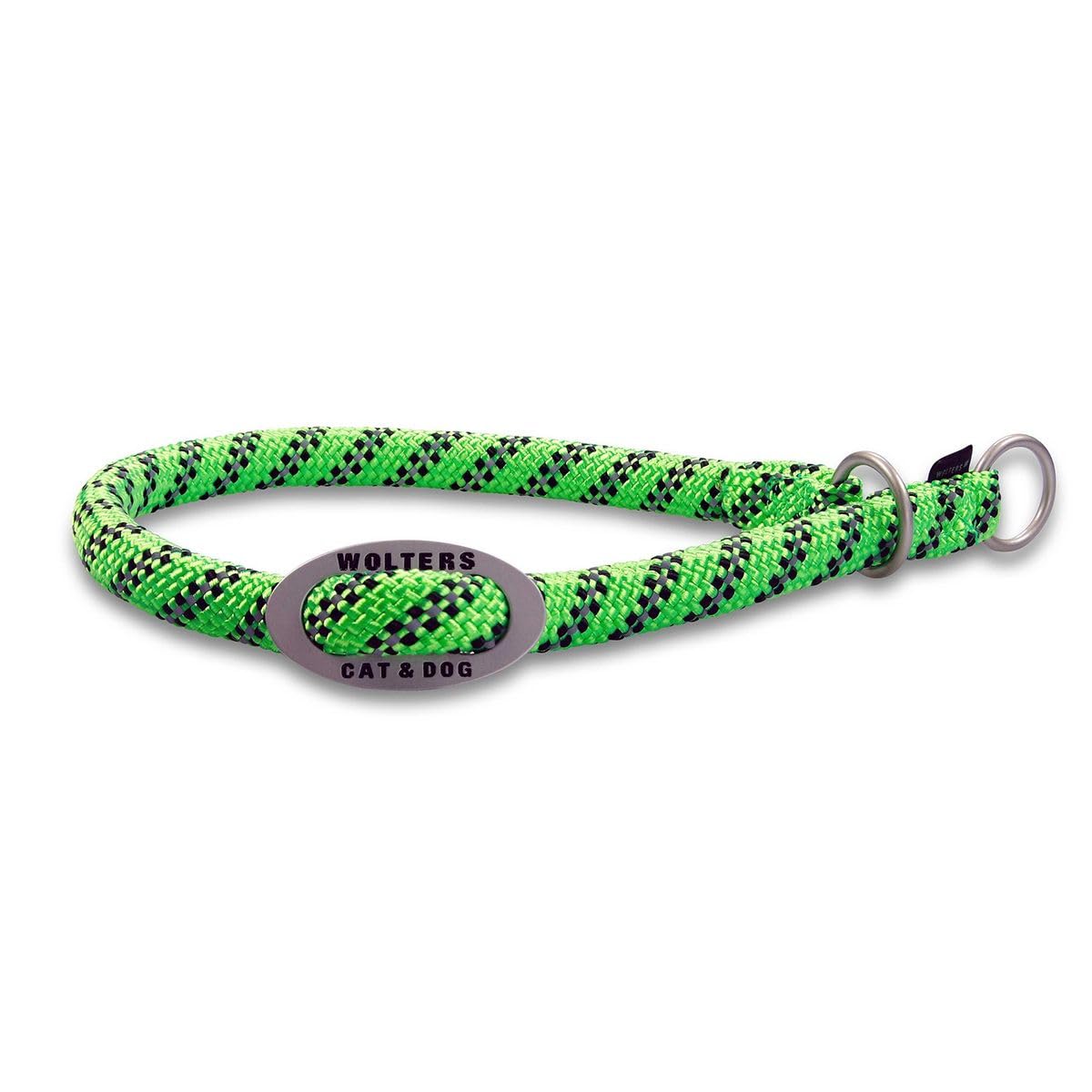 Wolters Schlupfhalsband Everest reflektierend lime/schwarz Halsumfang 35 cm, Breite 0,9 cm