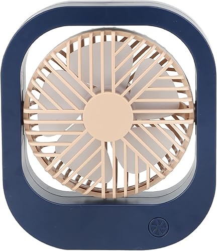 Ventilador de escritorio portátil, ventilador oscilante, ventilador pequeño recargable por USB, con sistema de regulación de velocidad continuo,