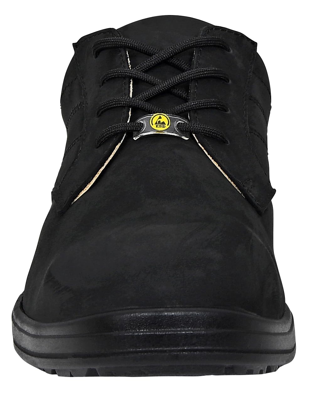ELTEN Buty ochronne Manager XXB Low ESD S3, damskie i męskie, skórzane, stalowy nosek, lekkie, eleganckie, czarne