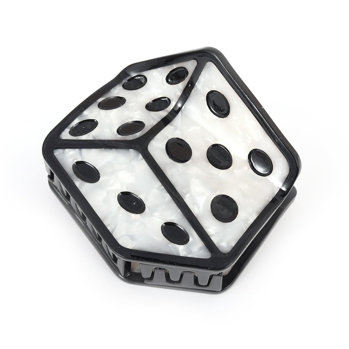 Dice Holiday Hair Claw Clip Personalized Acetate Las Vegas Gaming Hair Claw, 1 Piece