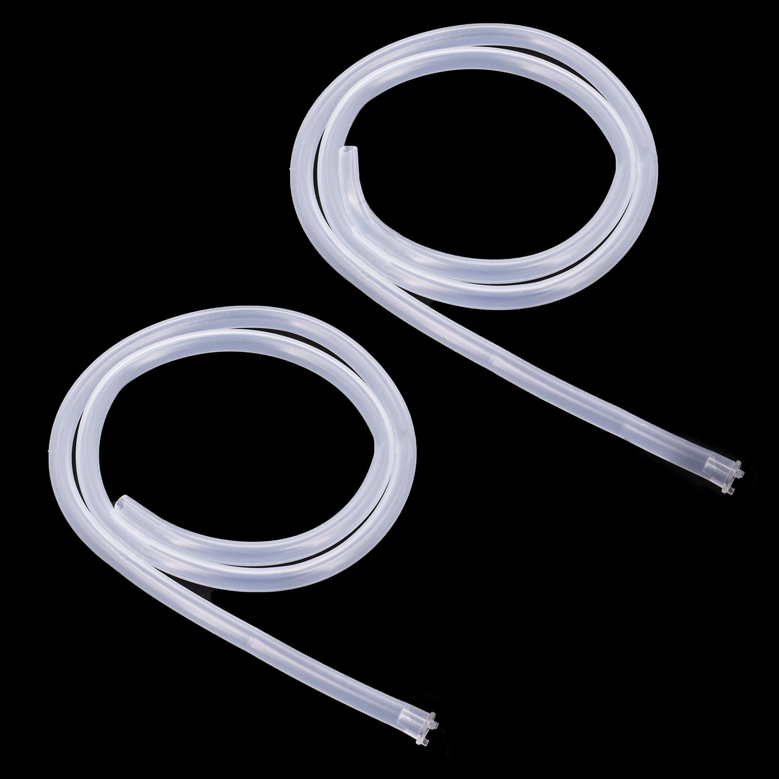 Myvision Food Grade Rubber Hose for 5 Gallon Water Bottle Dispenser，Extended and Thickened Silicone Hose for Electric Water Bottle Pump，1/4" ID Total Length 2.8 FT and Total Length 3.3 FT 1 Pack each