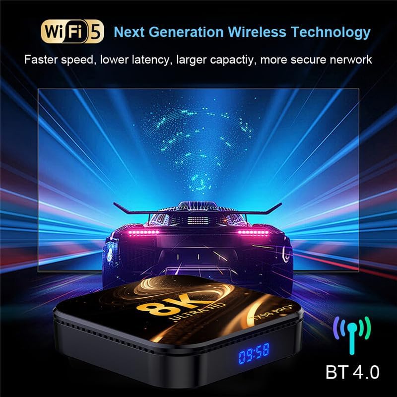 Illustration of Wi-Fi connectivity with the CHROX TX98 PRO+ Android TV Box