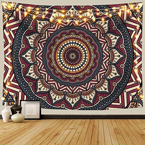 ANROYE Mandala Ombre Tapestry Wall Hanging, Bohemian Tapestries for Home Dorm Living Room