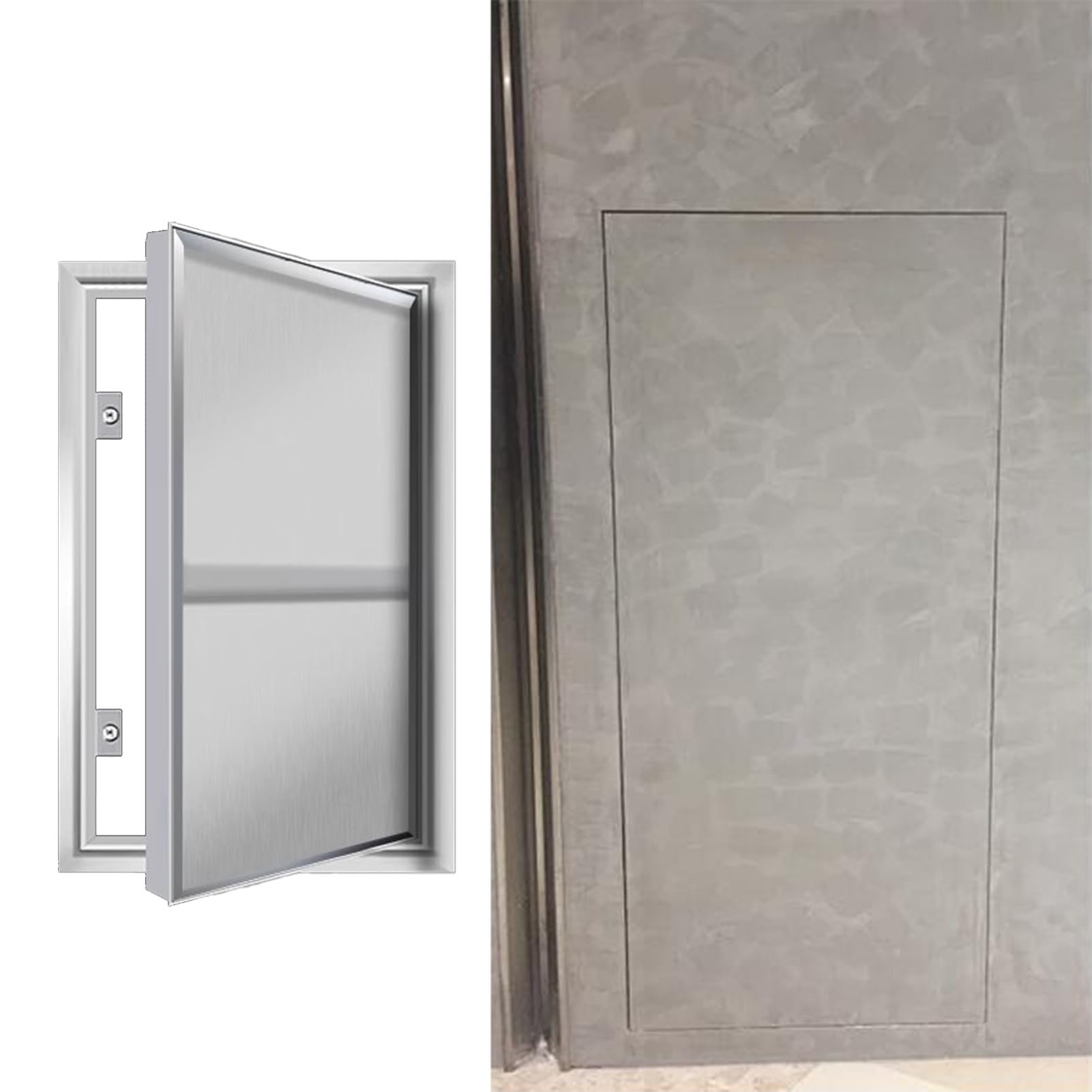Pannello di accesso magnetico per cartongesso, copertura in metallo nascosto per cavi elettrici e elettrici, blocco a pressione, 650 x 1200 mm, ideale per ristrutturazioni domestiche e soluzioni di