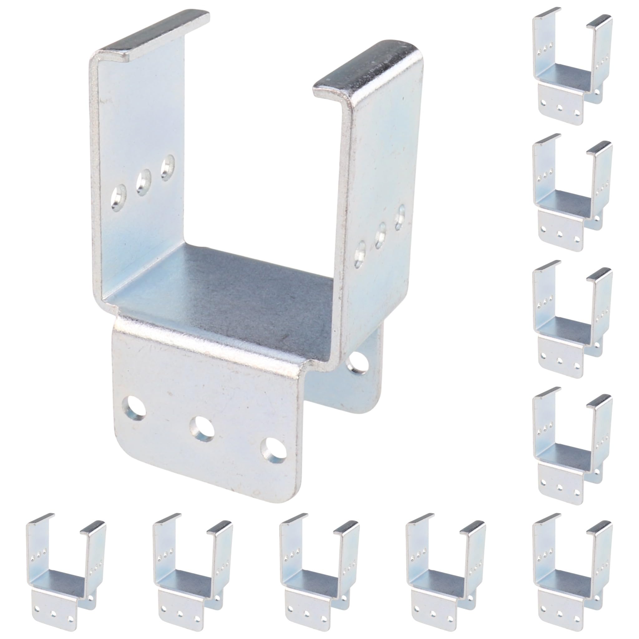 10x, Montagehalter AL, 44x32x70, Stahl, verzinkt