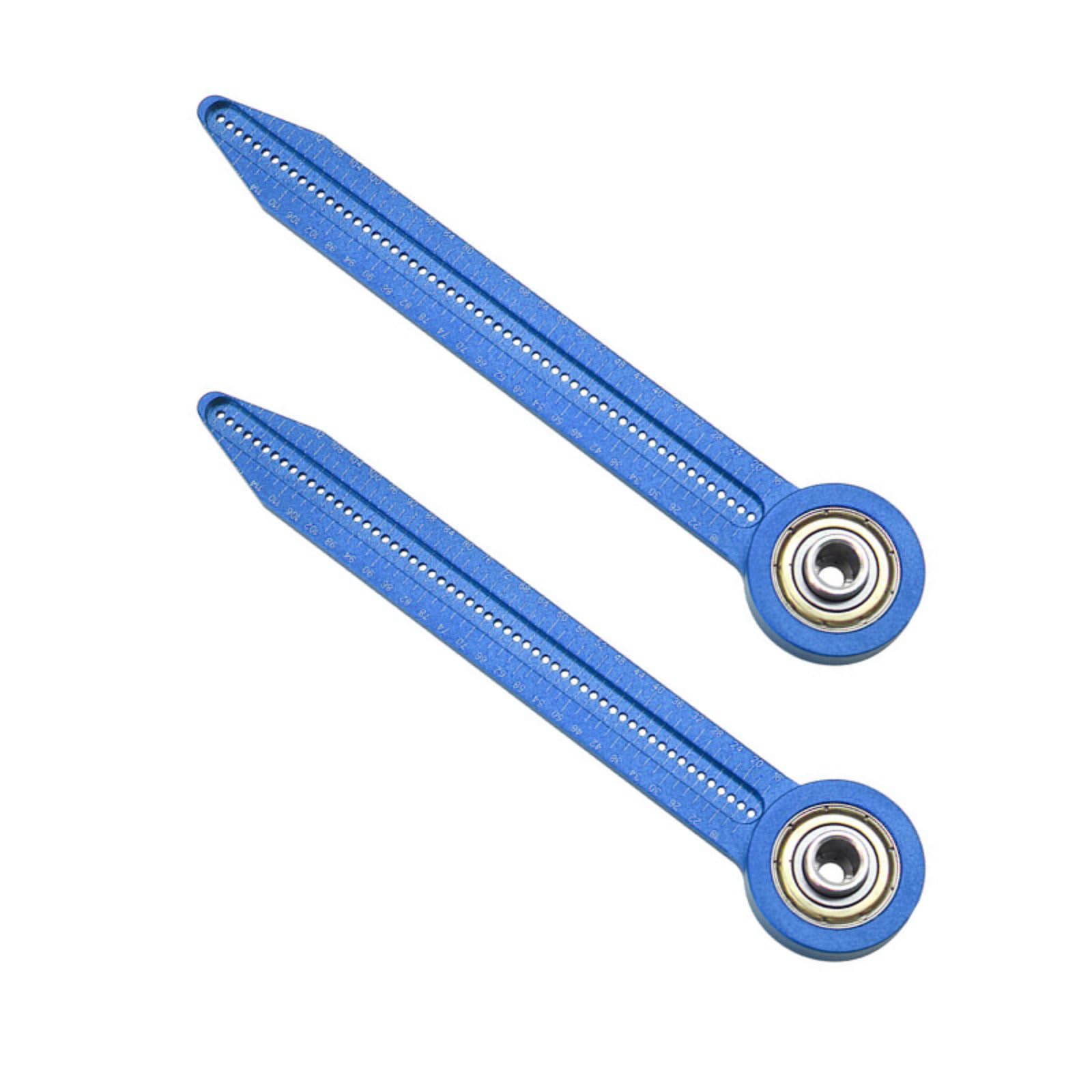Nvoqilin Blue Accuracy Aluminum Alloy Woodworking Compasses Drafting Tool For Accurate Circles Drawing And Professional Crafting Lightweight Drafting Equipment