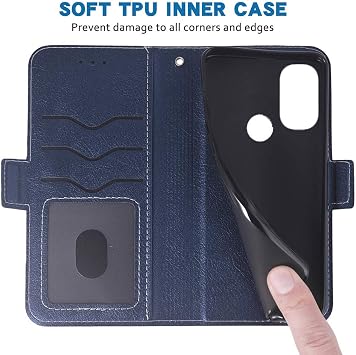 Compatible with OnePlus 9 OnePlus9 5G Wallet Case Wrist Strap Lanyard Leather Flip Cover Card Holder Cell Accessories Phone Cases for One Plus9 On 1 Plus 1plus One+ 1+ 1+9 Nine Men Blue