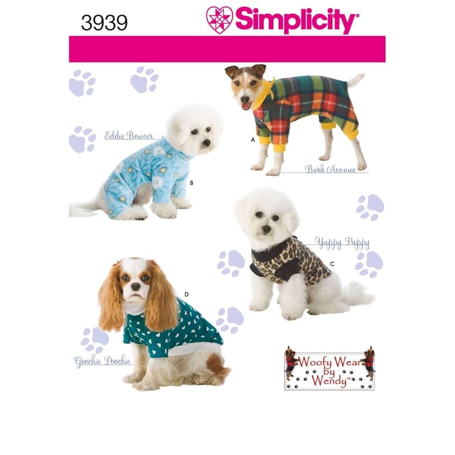 Amazon.com: Simplicity Pajama and Coat Dog Clothing Sewing Pattern, Pet Sizes S-L : Woofy Wear by Wendy: Arts, Crafts & Sewing amazon-com-simplicity-pajama-and-coat-dog-clothing-sewing-pattern-pet-sizes-s-l-woofy-wear-by-wendy-arts-crafts-sewing