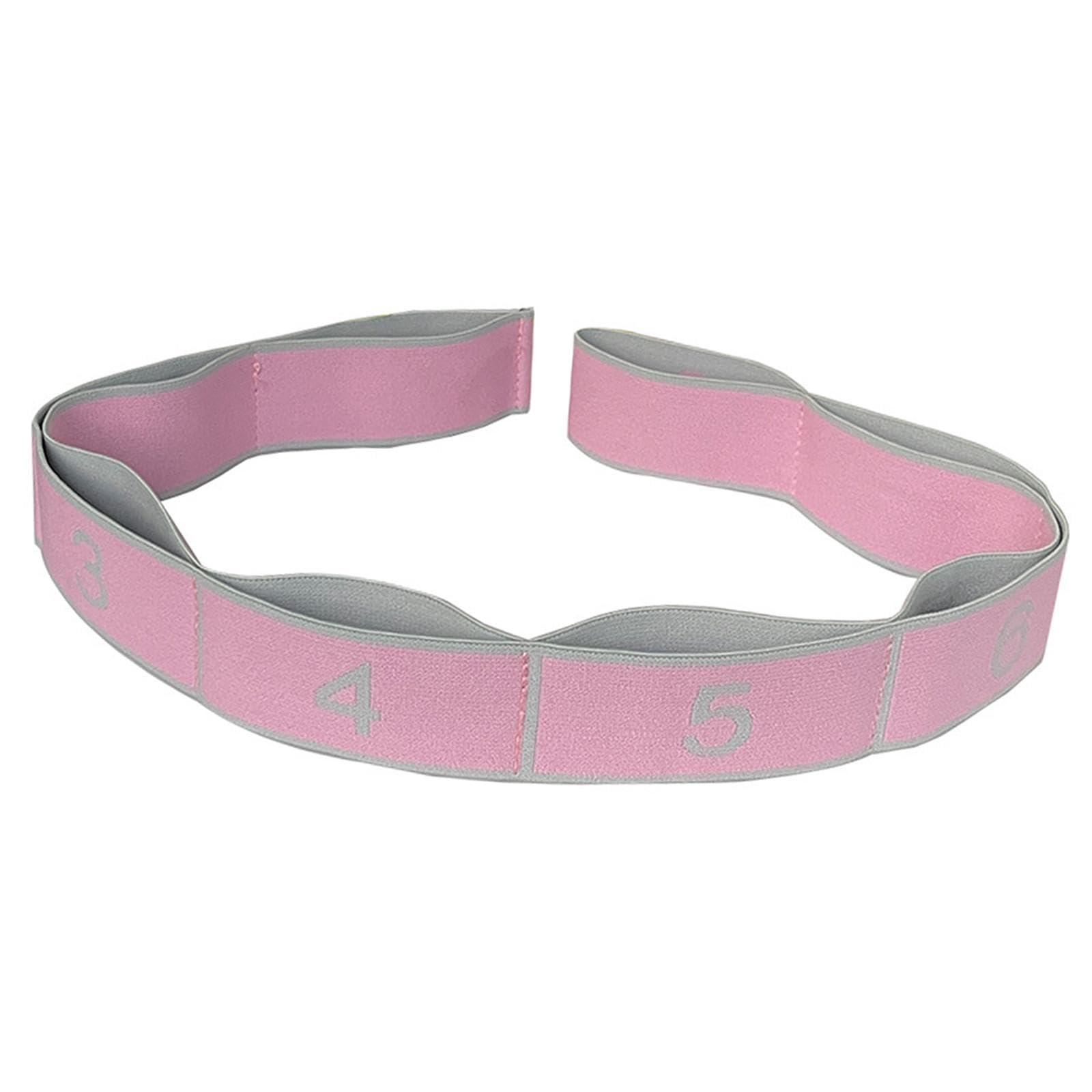 8 Segment Yoga Stretch Strap Elastic Strap for Upper Lower Leg Shoulder Pink Sporting Goods Fitness, Running & Yoga Fitness Equipment & Gear Resistance Trainers-picture-20