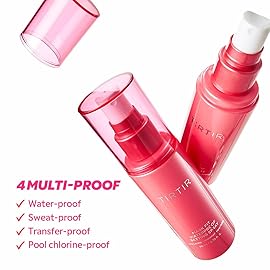 TIRTIR Waterproof Setting Spray - 24 Hour Long Lasting Fix, Sweatproof Water Resistant Makeup Finisher - Ethanol Free, Semi Matte Finish for Oily Skin - Korean Makeup Fixer