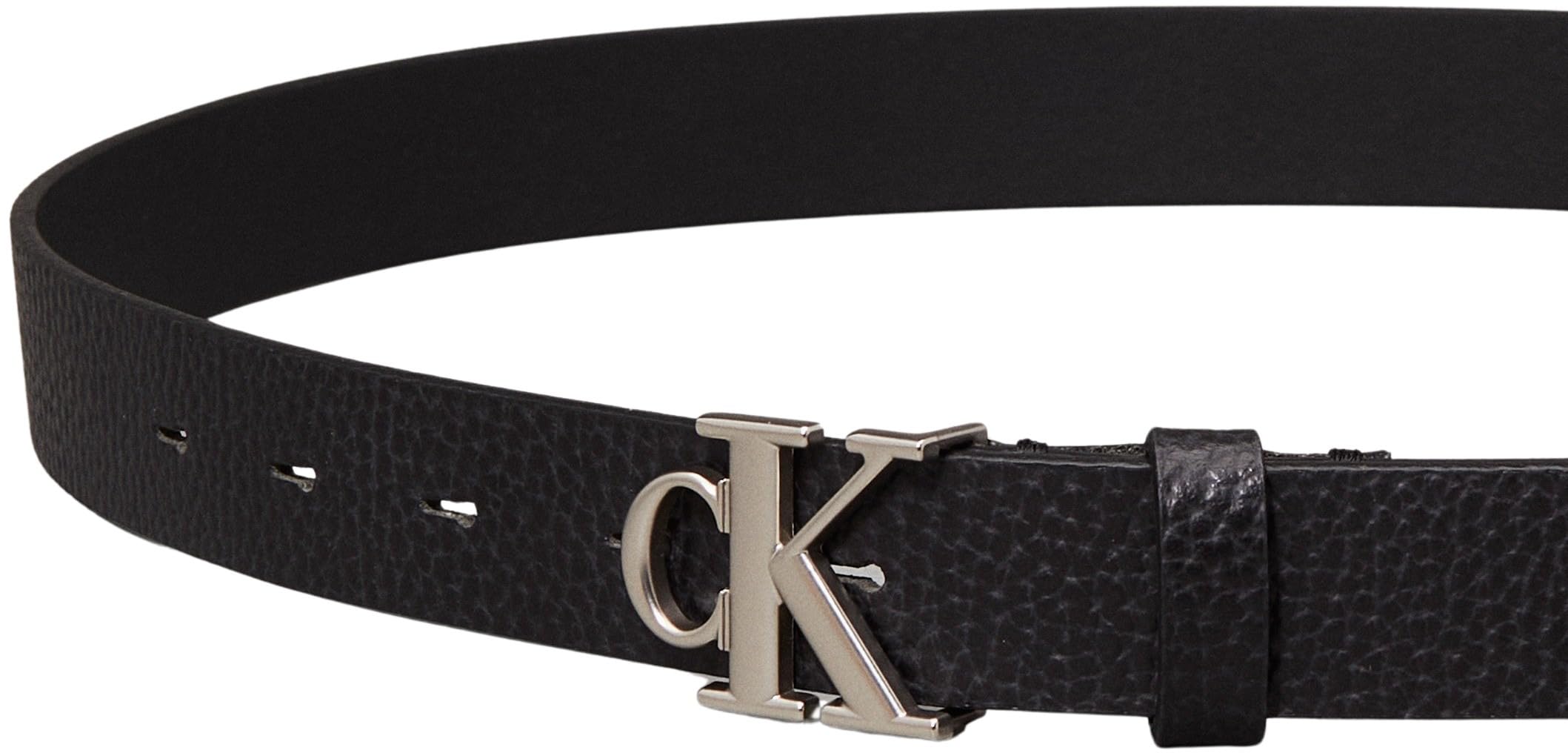 Calvin Klein Monogram Placque Buckle 25mm Lv04k7003g Cinturón fijo Mujer