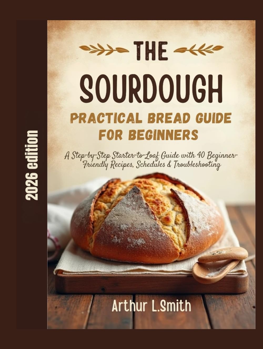 The Sourdough practical bread guide for Beginners: A Step-by-Step Starter-to-Loaf Guide with 40 Beginner-Friendly Recipes, Schedules & Troubleshooting