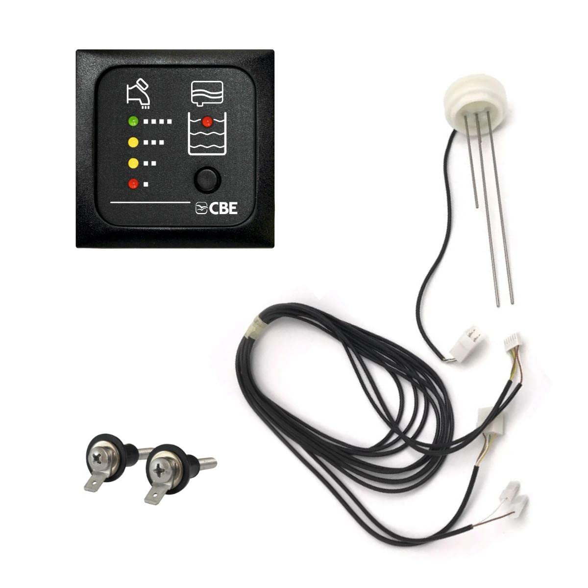 MT214/G Pannello LED Test Serbatoio Potabile + Recupero con Cavo e Sonde Grigio