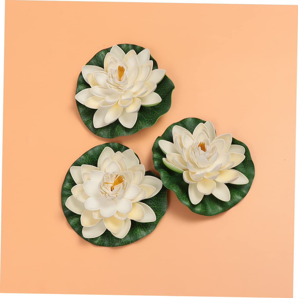 MAGICLULU 3 Pezzi Di Foglie Di Loto E Fiori Di Simulazione Realistici Decorazione Per Laghetto Set Di Ninfee Artificiali Piante Acquatiche Facili Da Curare Per Casa E Giardino