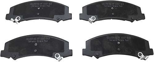 Miniatura 7 de TRQ Kit de pastillas de freno delanteras y traseras y rotores Kit de productos químicos de freno, pastillas de freno Rotor de freno Cerámica Premium