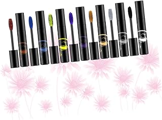 HONMEET 7Pcs Rímel Cílios Rímel Olho Preto Alongar Cílios Acessórios De Maquiagem Rímel Roxo Rímel Colorido Rímel Colorido Ferramenta Sem Manchas