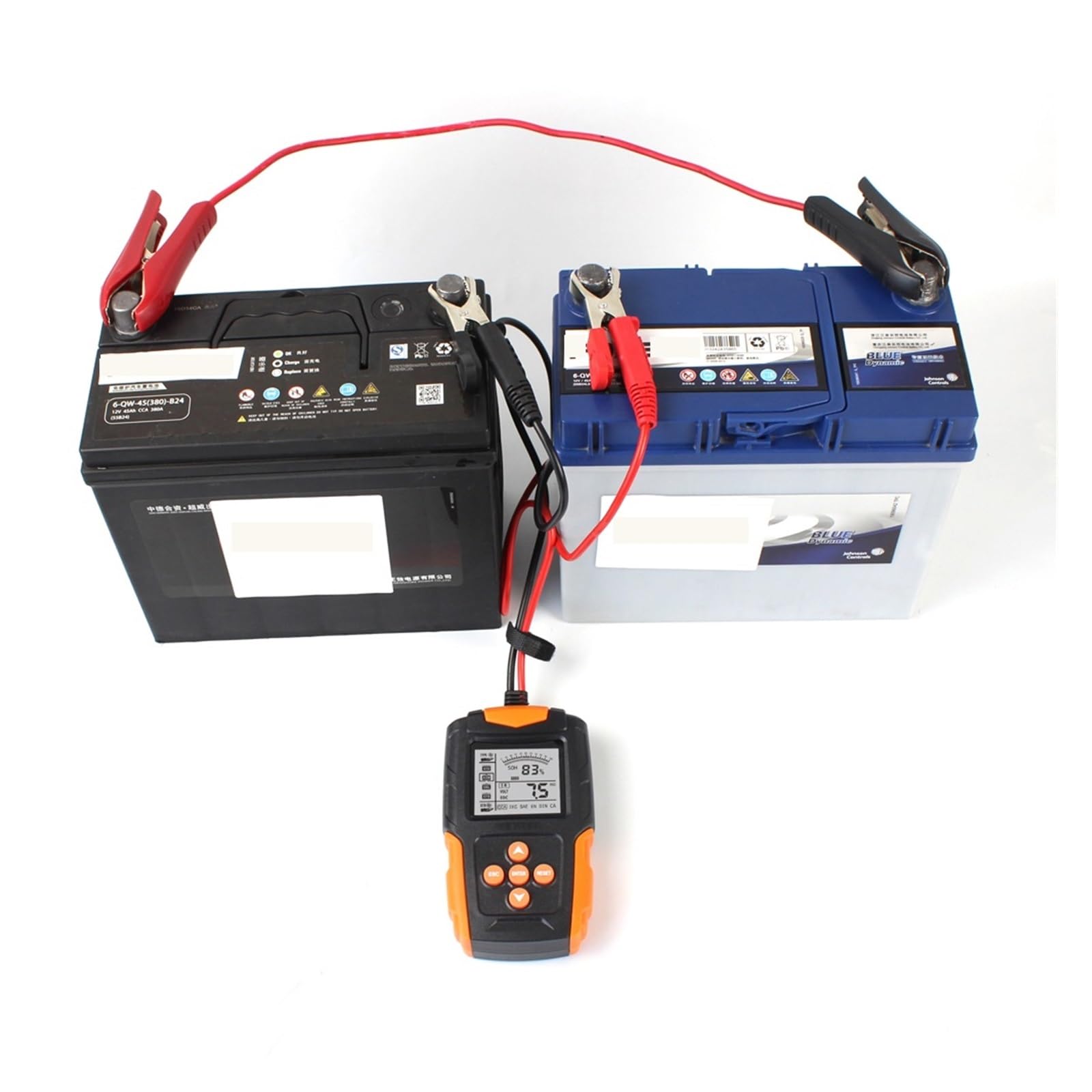 Probador de batería de Coche, analizador de batería Digital LCD, Herramienta de diagnóstico de Carga, medición for Coche, camión, Motocicleta