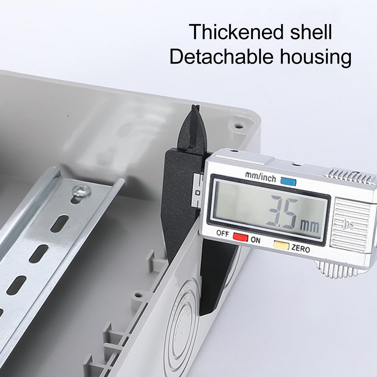 Buachois Caja de distribución eléctrica impermeable, caja de protección de plástico para exterior