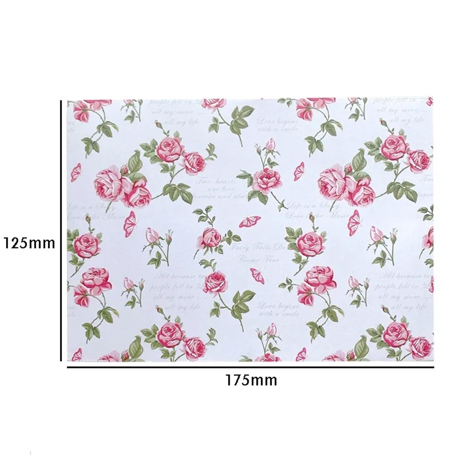 Zaproszenia na ślub, Zaproszenia ślubne Koperty Kartki okolicznościowe Śliczne kwiaty 17,5 x 12,5 cm Opakowanie 10 sztuk(Style2)