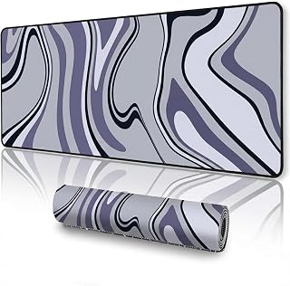 Saco XXL Gaming Mouse Pad for PC – Large Desk Mat 900×400×3mm, Extended Non-Slip Rubber Base, Waterproof Surface, Marble D... Price In India