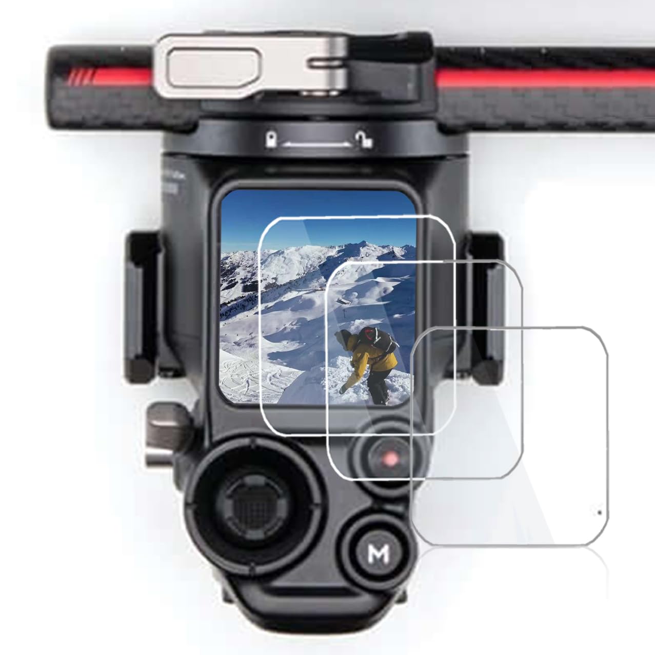 Protector Pantalla Vidrio Templado Para DJI RS4 / RS4 Pro - Pack 2 Unidades, 9H Resistente, Anti-Huellas