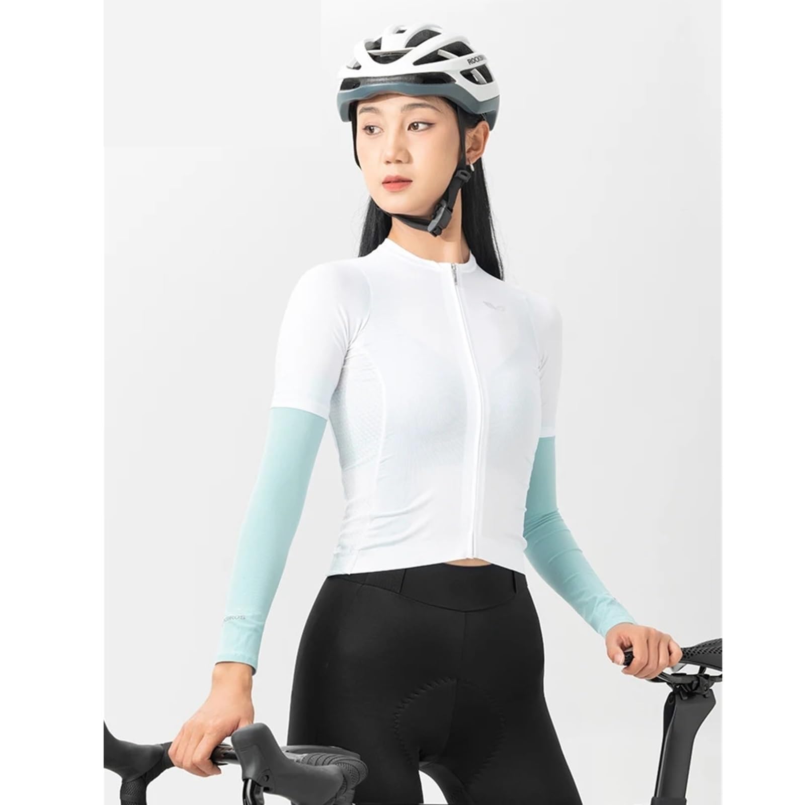 Mangas De Brazo Seda De Hielo Deportes Ciclismo Cubierta Sol Transpirable Equipo De Fitness for Correr Al Aire Libre