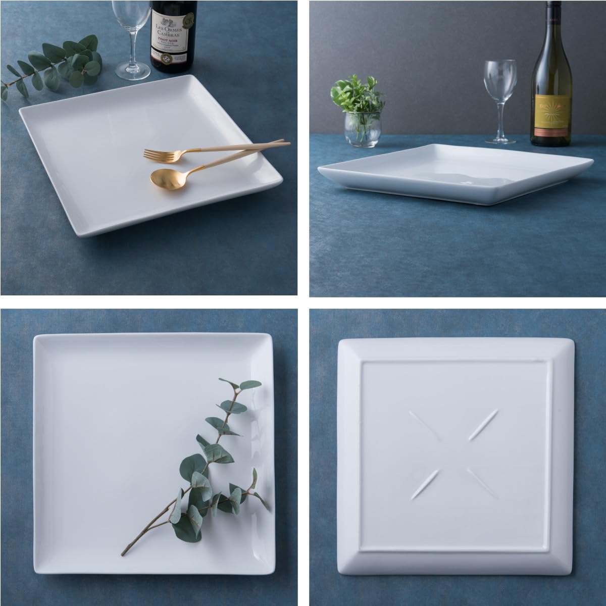 Amazon.co.jp: スクエアー プレート30cm/ホワイト【スクエアプレート