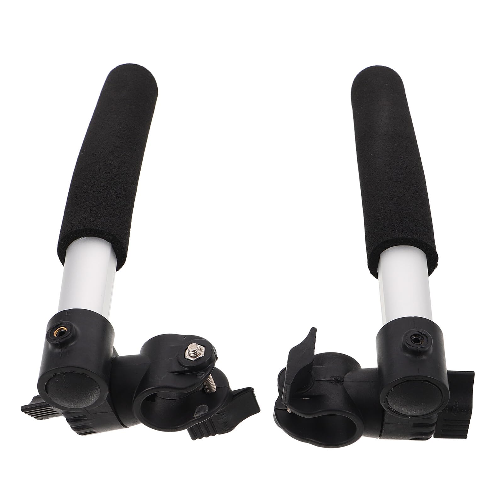 Extensores de Mango para Sillas de Ruedas 27,5 Cm de Acero Inoxidable Agarres Antideslizantes, 1 Par de Manijas de Repuesto para Personas Mayores y Discapacitados, Accesorio