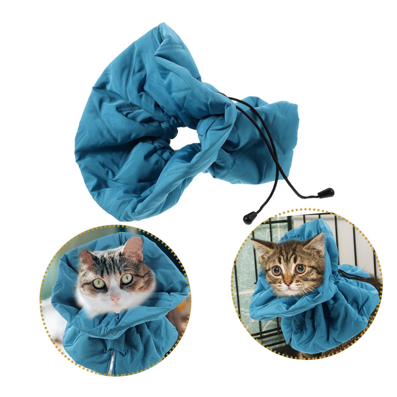 Ipetboom 3pezzi Collare Elisabetta Regolabile Per Gatti Protezione Post-operatoria Preventivo Per Leccatura e Guarigione Comfort e Stile Per Festività e Foto Sfumato