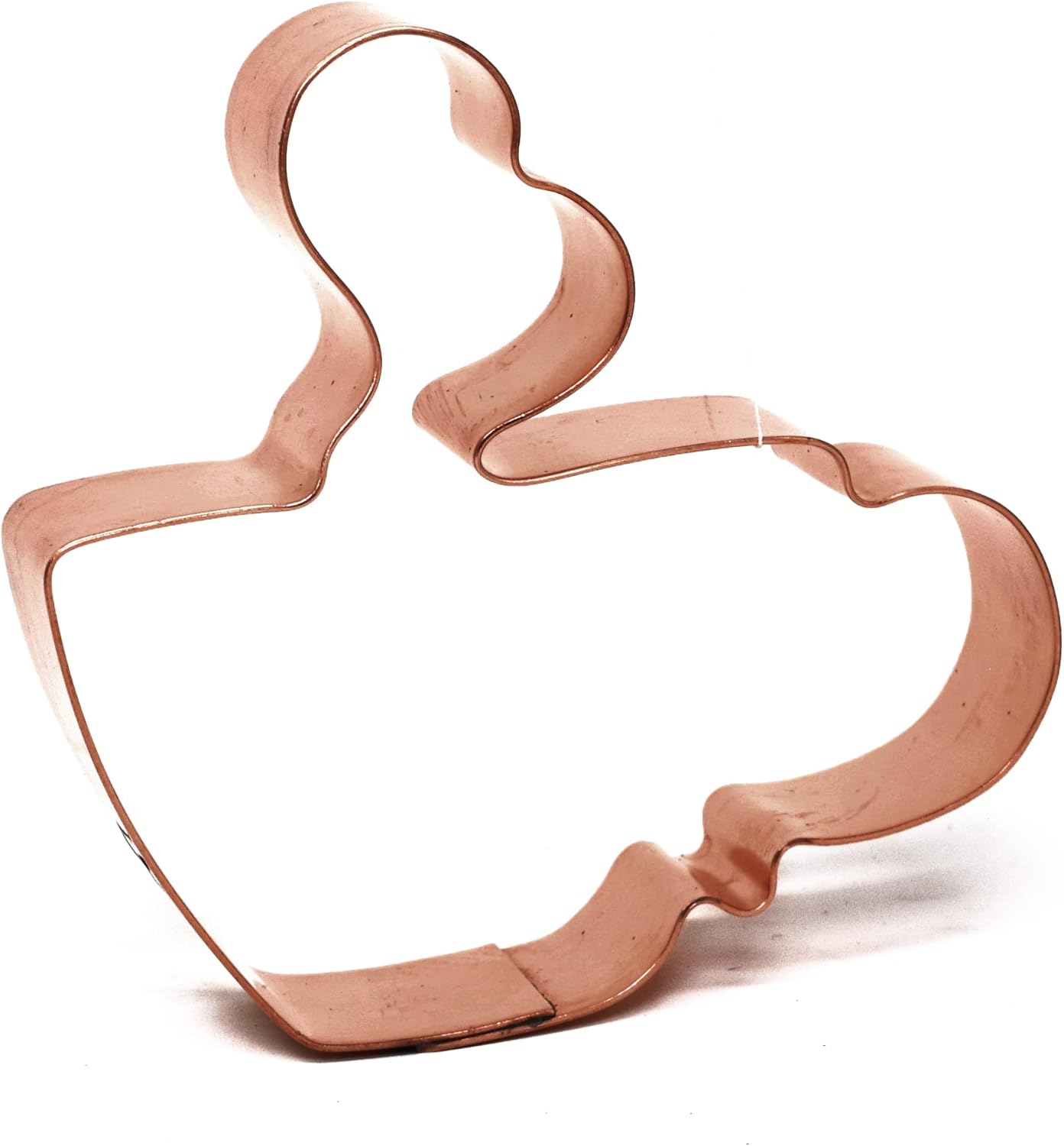 Cute Little Steaming Hot Cup of Joe Copper Cookie Cutter