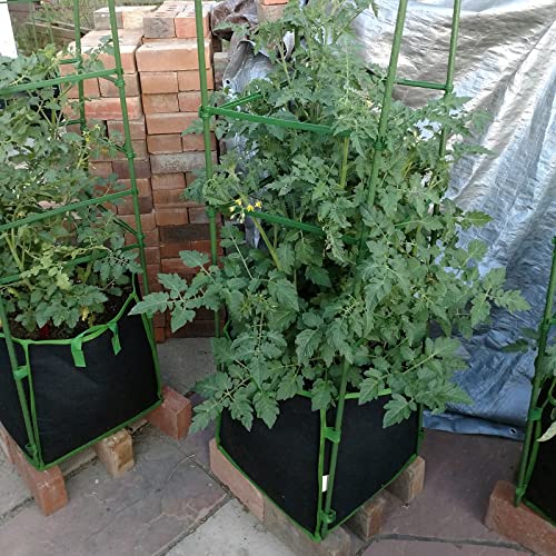 Tomato Cage, 4 Pack 48 Inch Garden Cage Plant Support Trellis For Growing Climbing Plants, Vegetables And Flowers Outdoor, With 98 Ft Twist Ties #TOP5