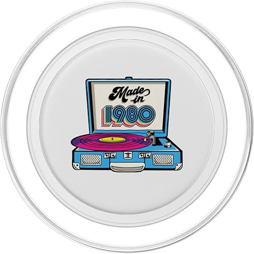 Miniatura 2 de Made In 1980 Turntable 80s Music Vinyl Record Player Retro PopSockets MagSafe PopGrip for iPhone