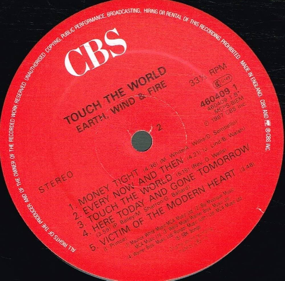 Earth, Wind & Fire - Touch the world (1987) / Vinyl record