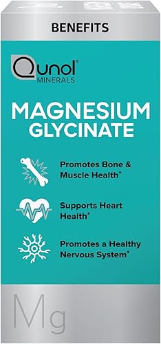 Miniatura 10 de Qunol Glicinato de magnesio 300 mg, suplemento de magnesio quelatado 100% glicinato, tabletas de 150 ct