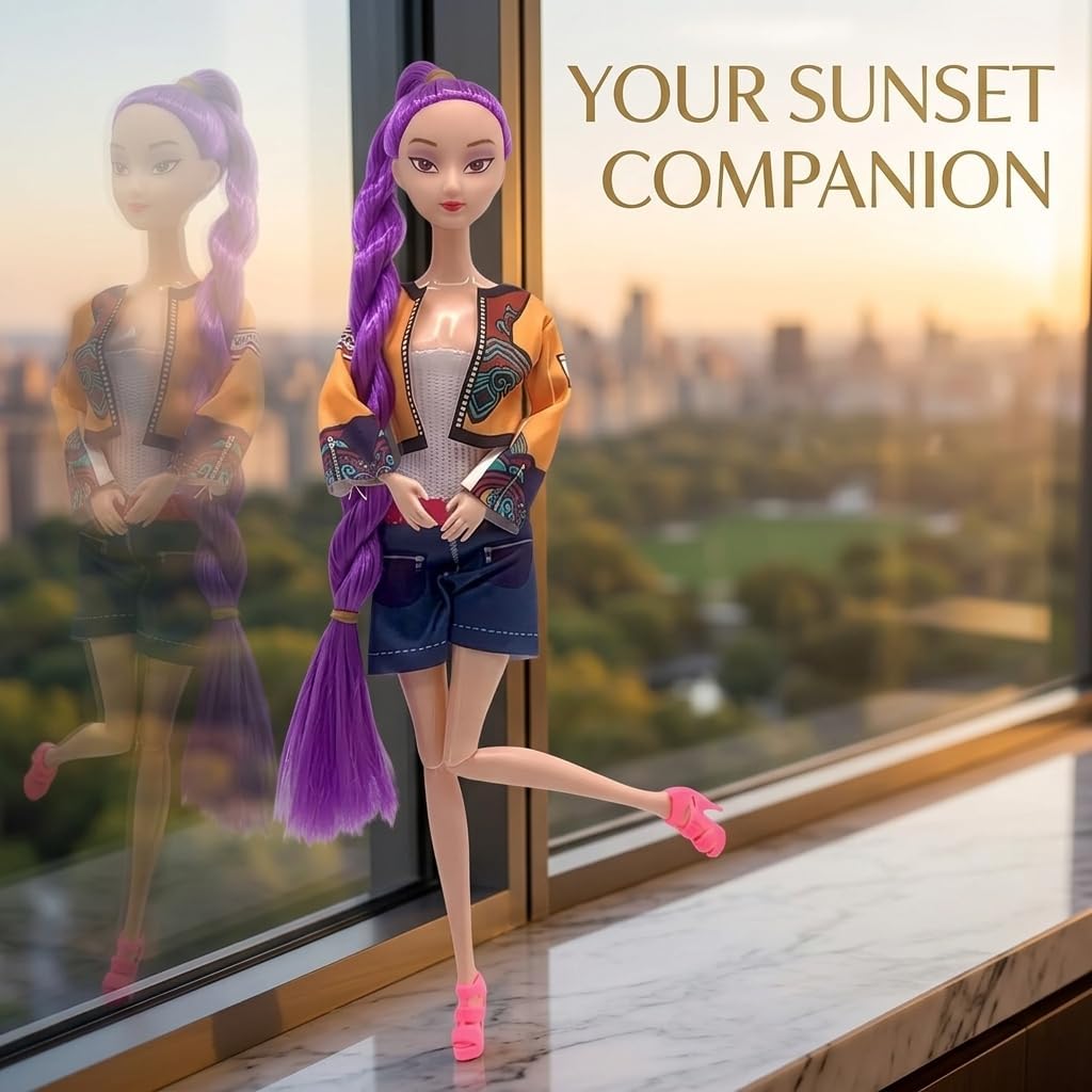 3-Pack Demon Witch Figure Hunter Merch: 11.5" Poseable Anime Action Doll Set, Kpop Style Cake Toppers, Easter Egg Fillers, Spring Basket Stuffers, Kids Birthday Party Favors & Desktop Decorations