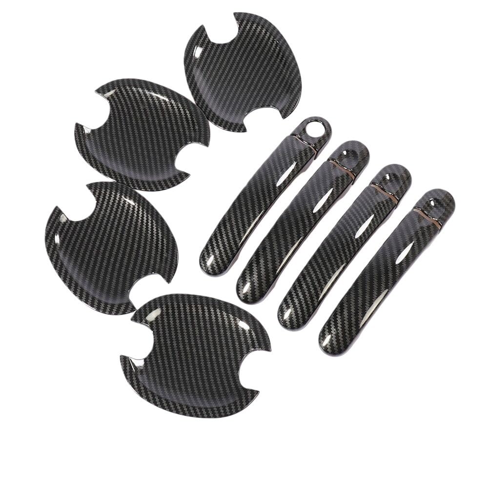 HIIAW Car Door Handle Cover Trim for Jetta for MK5 for Golf for Plus for for GTI 2006-2010 Car Door Handle Cover Cup Bowl Trim Styling Accessories