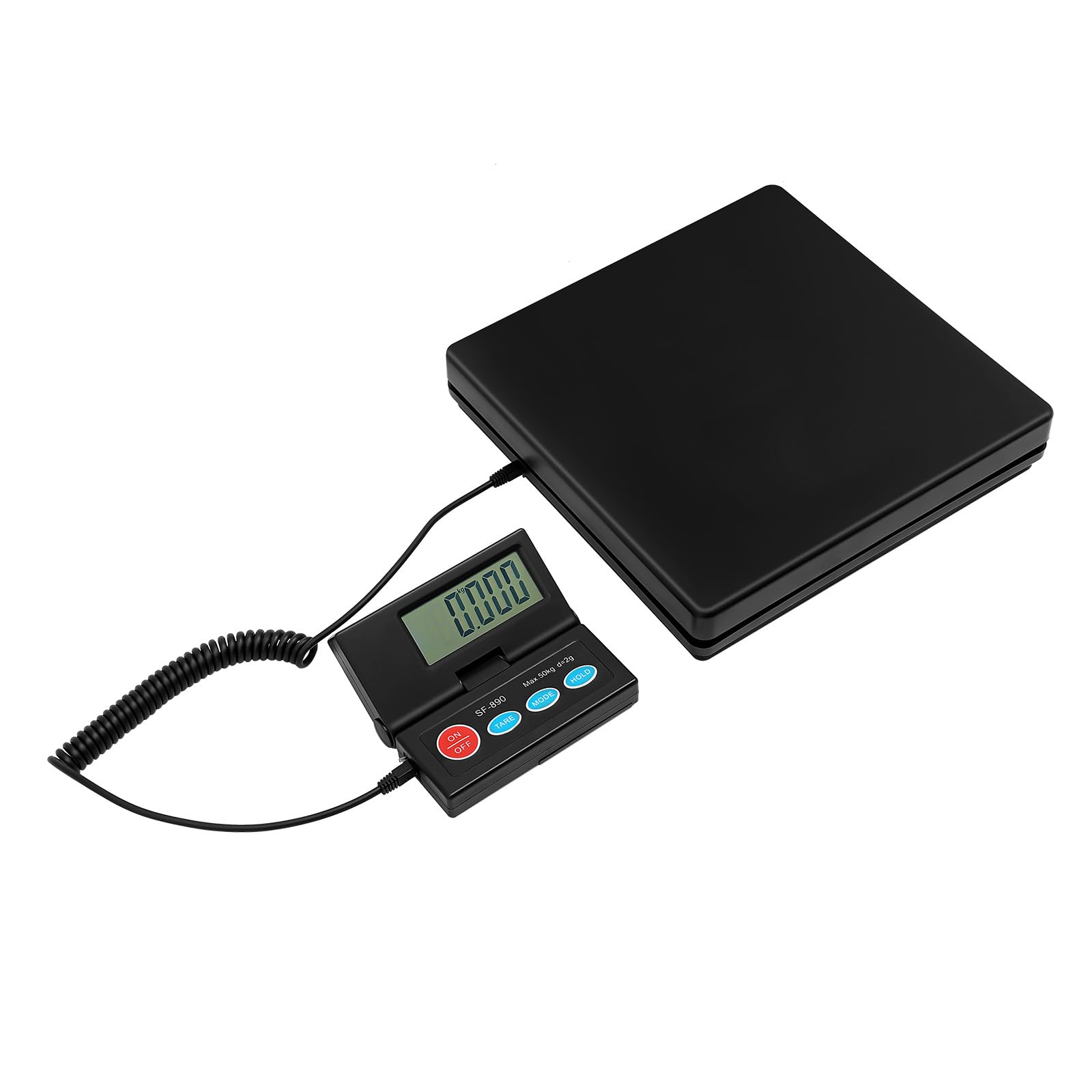 Báscula electrónica de alta precisión, 50 kg/1 g, con pantalla LCD montada en la pared, báscula postal, báscula de carga pesada, báscula digital para paquetes, almacén y equipaje
