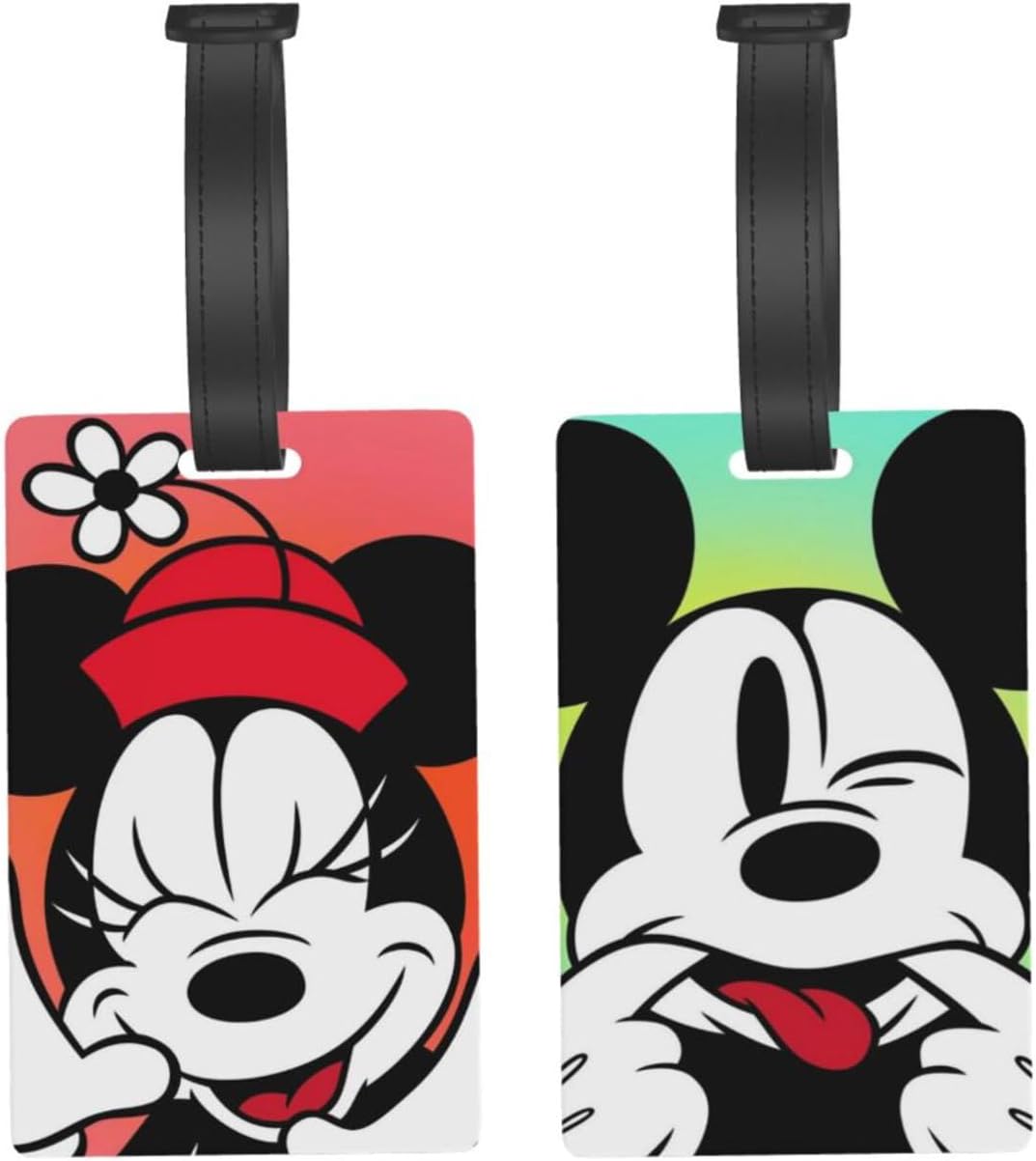 2 PCS Cartoon Luggage Tags Cute Luggage Tag Cover ID Tag