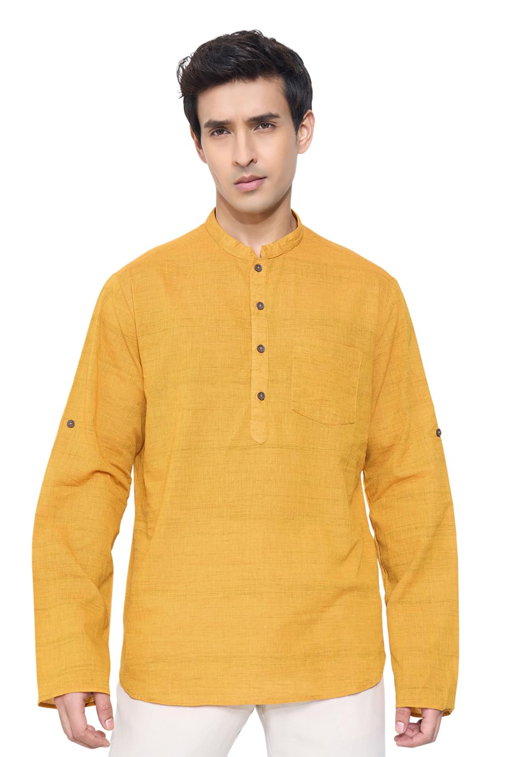 indus route by pantaloons Men's Cotton Regular Tunic Shirt-picture-32