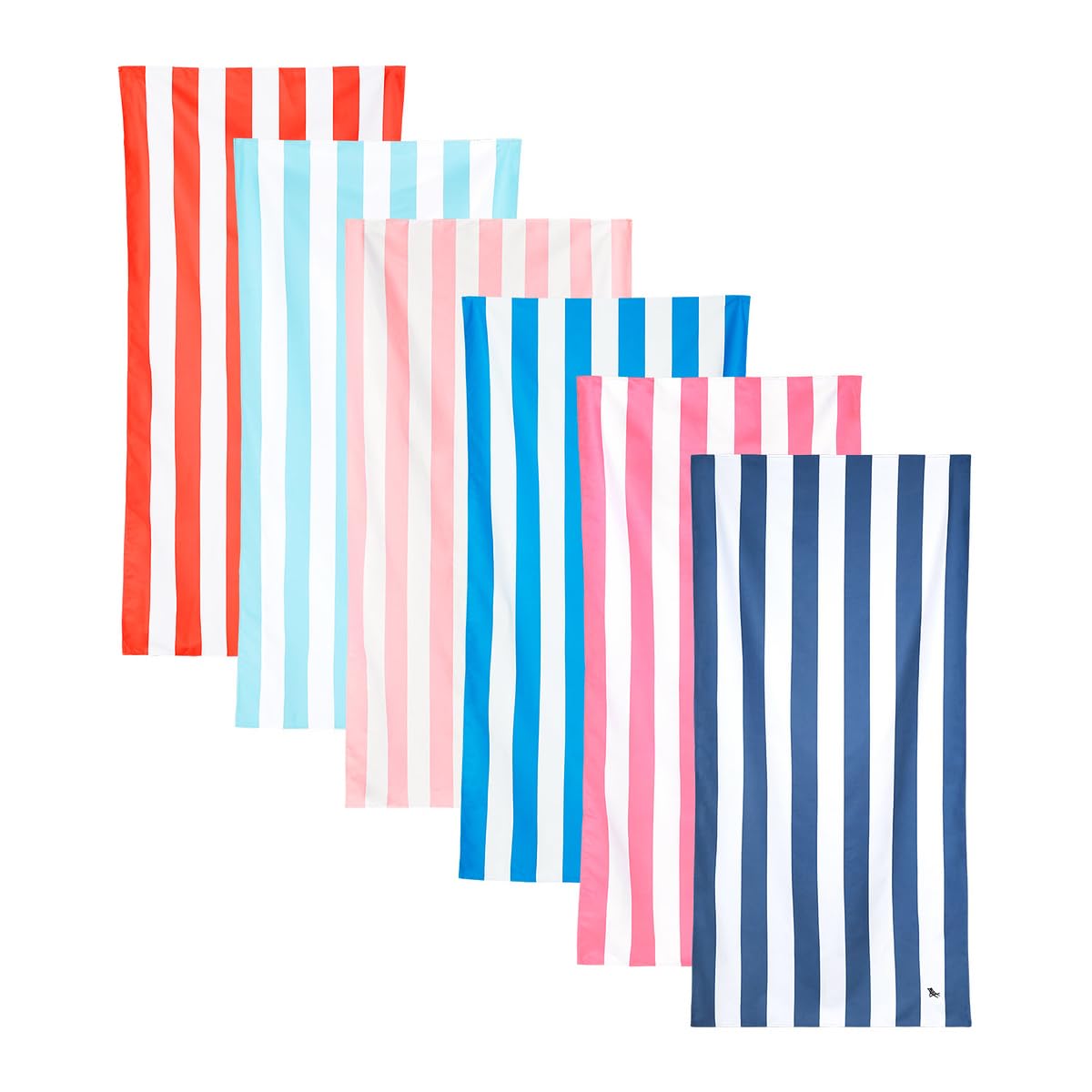 Dock & Bay Beach Towel - Quick Dry, Sand Free - Compact, Lightweight - 100% Recycled - Includes Bag - Set of 6 - Best of The Best, Extra Large (200x90cm, 78x35)