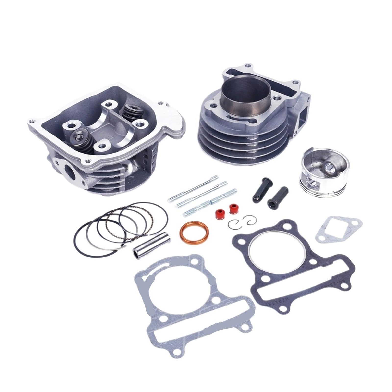 Cilindro GY6 80cc de 47mm con culata de 69mm que mejora la compresion de tu scooter 139QMB