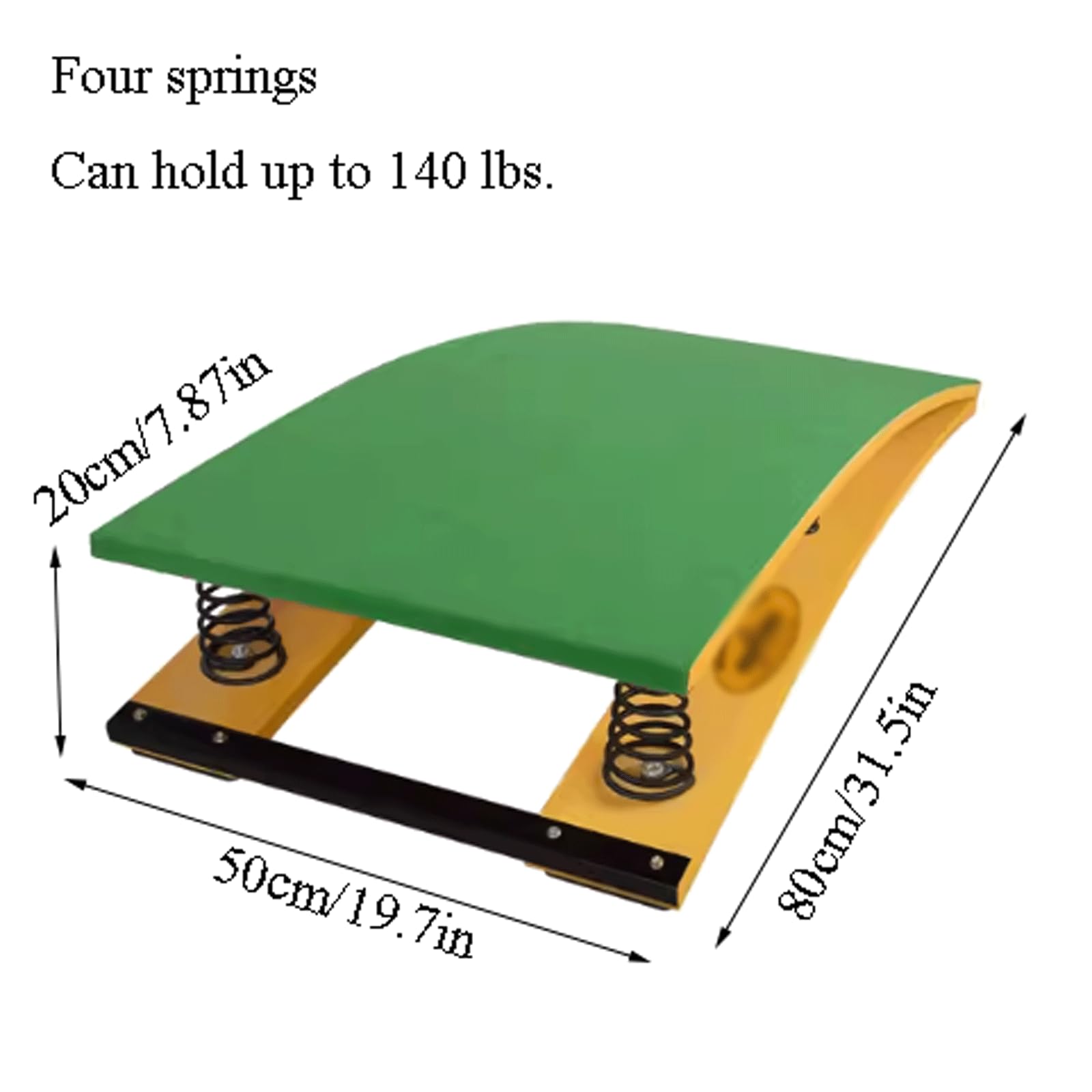 trampolina gimnastyczna, Sprzęt do treningu sportowego Odskocznia gimnastyczna z twardego drewna ciężka ze sklepieniem Zakrzywiona odskocznia(50 * 80cm)