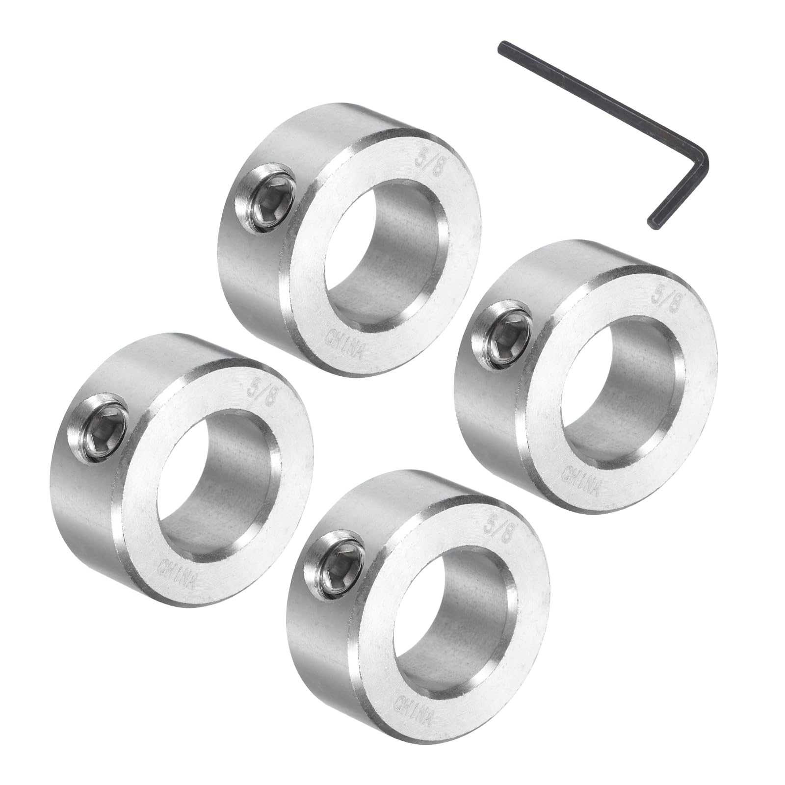 uxcell 4 Pcs Set Screw Shaft Collar 5/8