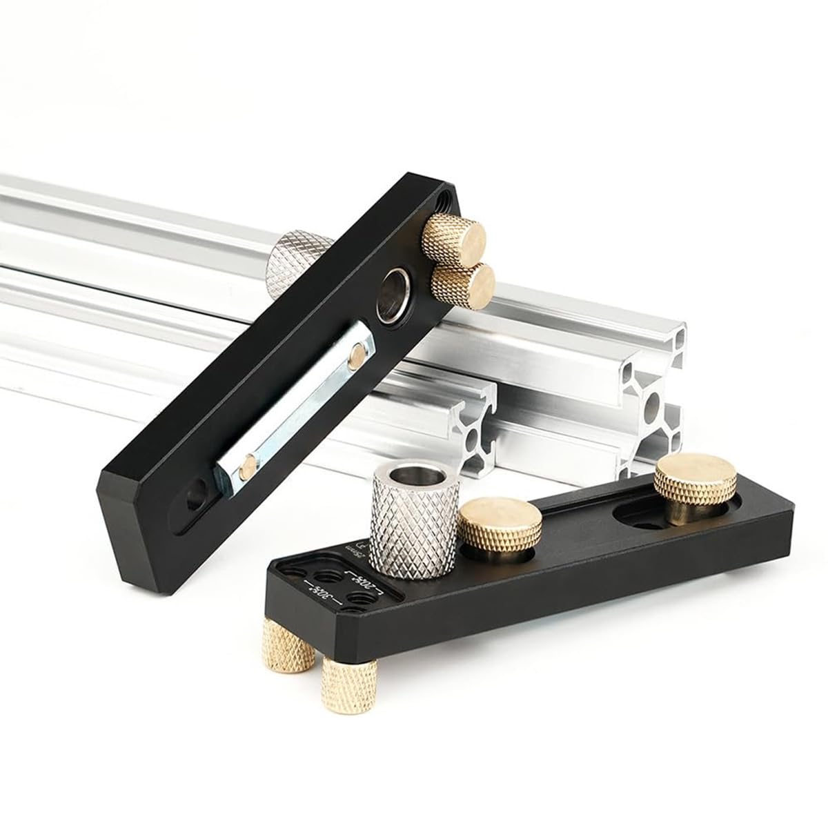 1 Outil de Guidage de Perforation précis pour profilés en Aluminium Outil de Bricolage pour Un perçage précis Parfait pour Les profils 2020 2040 3030 3060